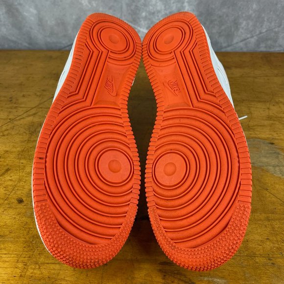 Nike Air Force 1 Low CT2585-100 Rucker Park White Team Orange Size 9.5 Sneakers